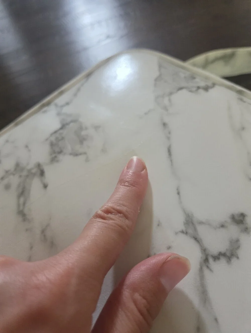 Impressions Vanity C'est La Vie Marble Makeup Carry Case with Adjustable Divider